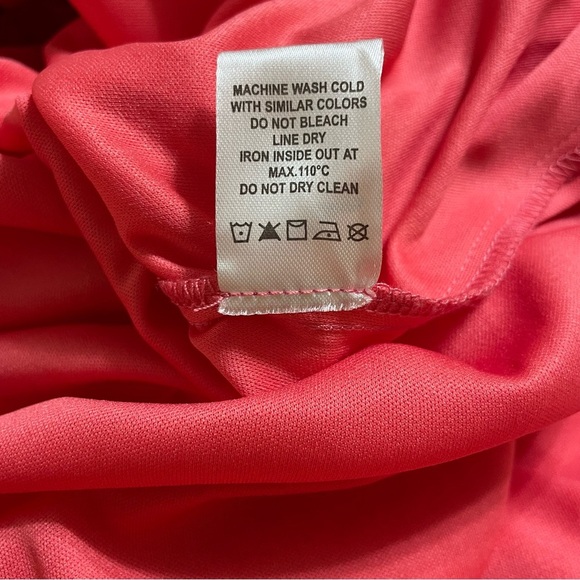 Tacera Pink A-Line Midi Skirt Tiered Resort - Picture 5 of 7